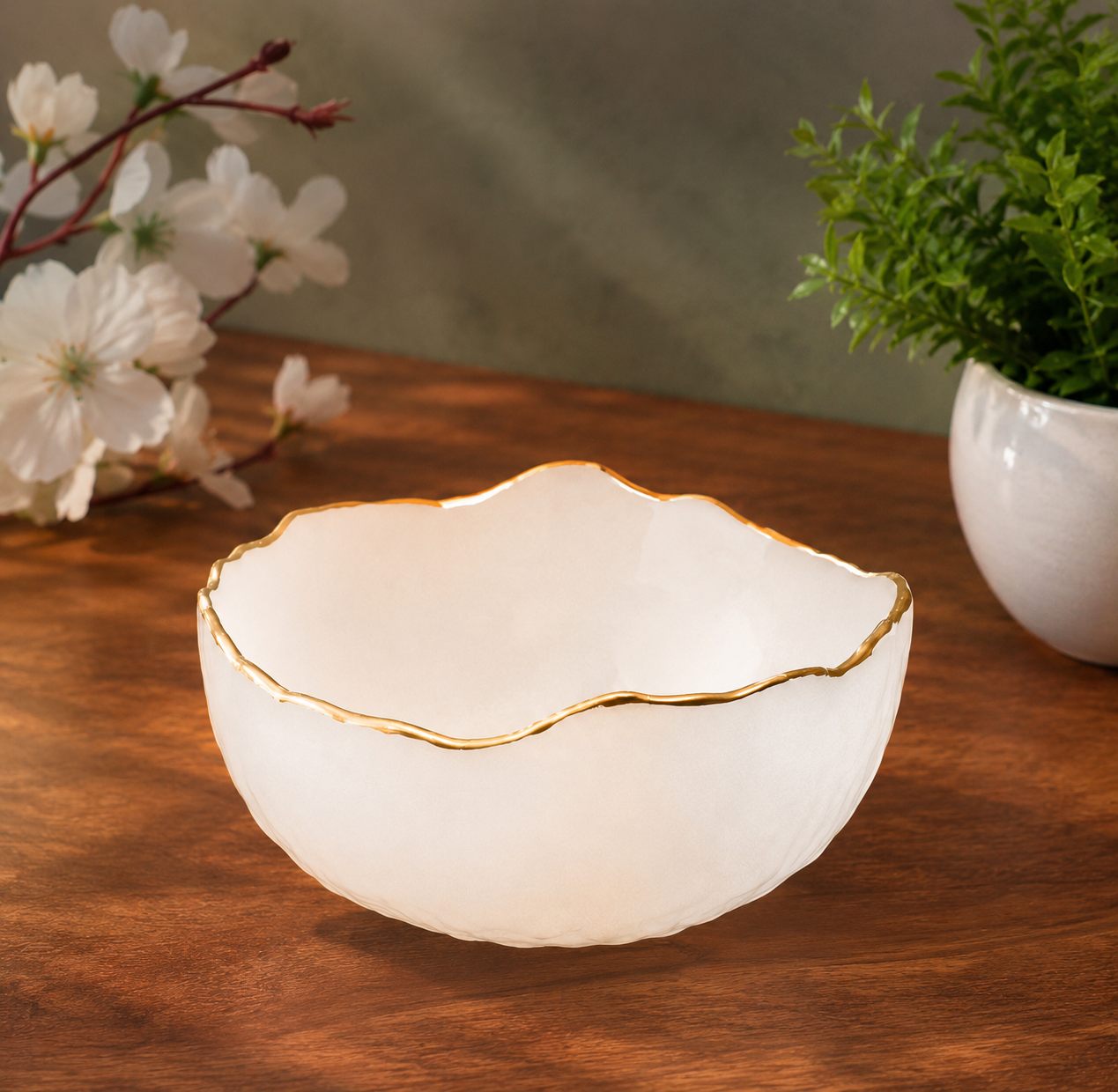 Selenite Resin Bowl [Cleansing, Charging, Clarity, Protection]