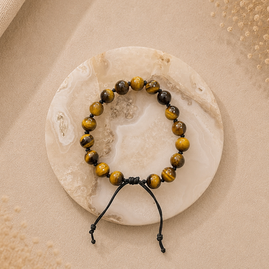 AAA Tiger’s Eye Adjustable Bracelet [Confidence, Courage, Protection, Success]