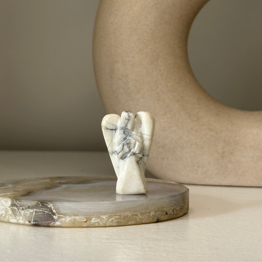 Howlite Angel [Calm, Overthinking Relief, Patience, Peace]