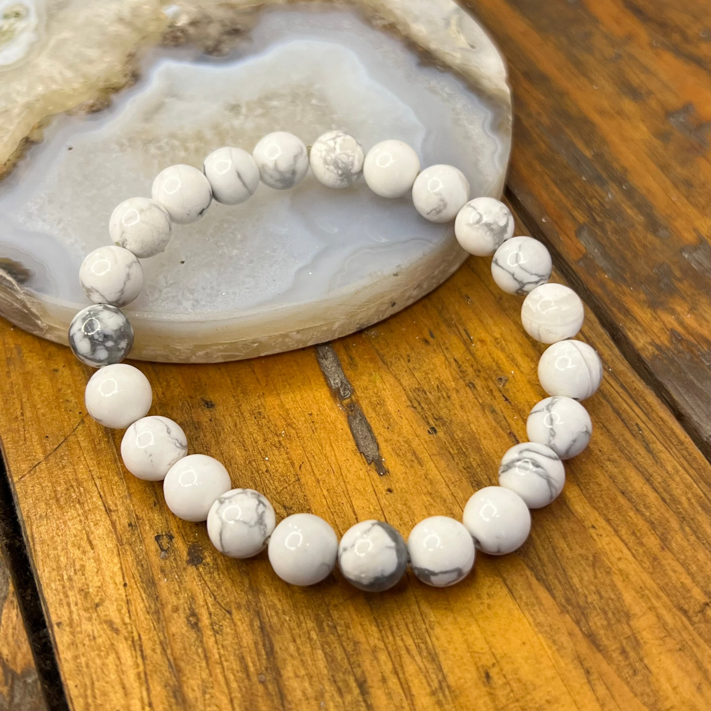 AAA Howlite Bracelet [Calm, Patience, Stress Relief, Emotional Balance]
