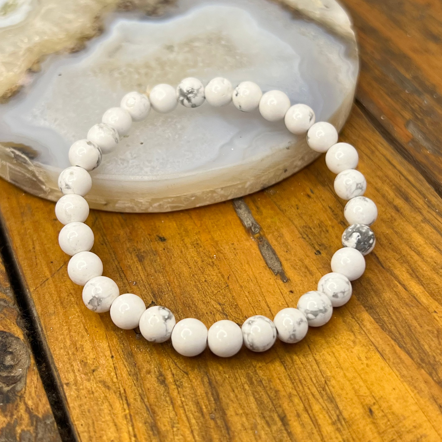 AAA Howlite Bracelet [Calm, Patience, Stress Relief, Emotional Balance]