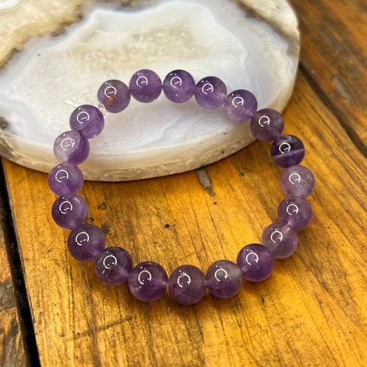 AAA Amethyst Bracelet [Calm, Protection, Intuition, Emotional Balance]