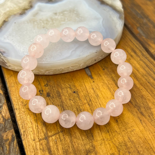 AAA Rose Quartz Bracelet [Love, Self-Love, Emotional Healing, Harmony]