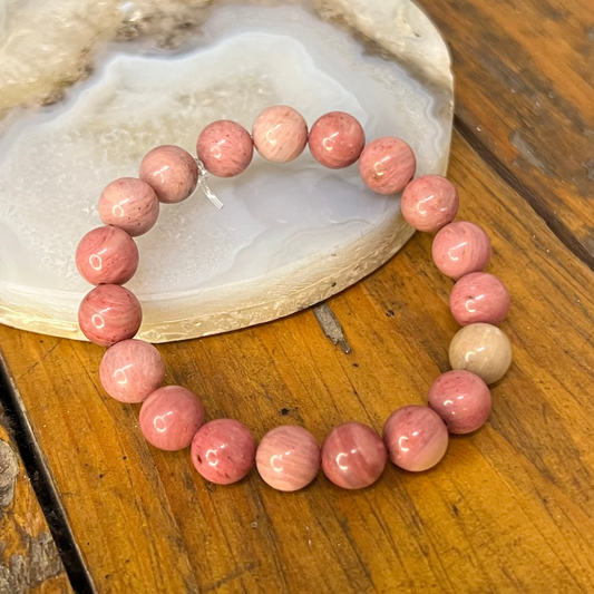 AAA Rhodochrosite Bracelet [Self-Love, Emotional Healing, Compassion, Joy]