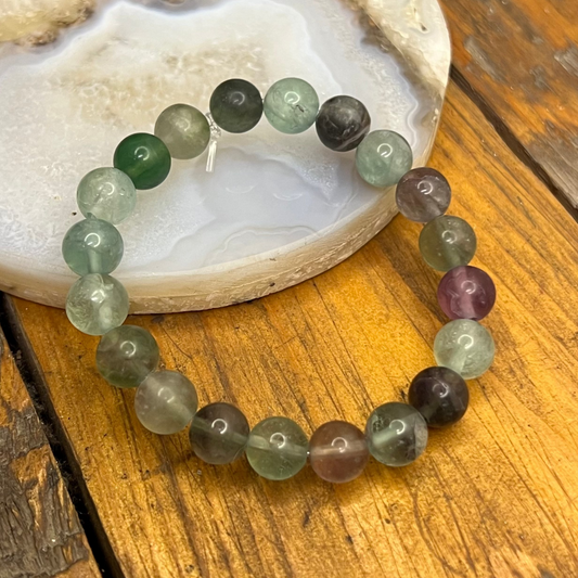 AAA Multi Fluorite Bracelet [Focus, Clarity, Balance, Mental Calm]
