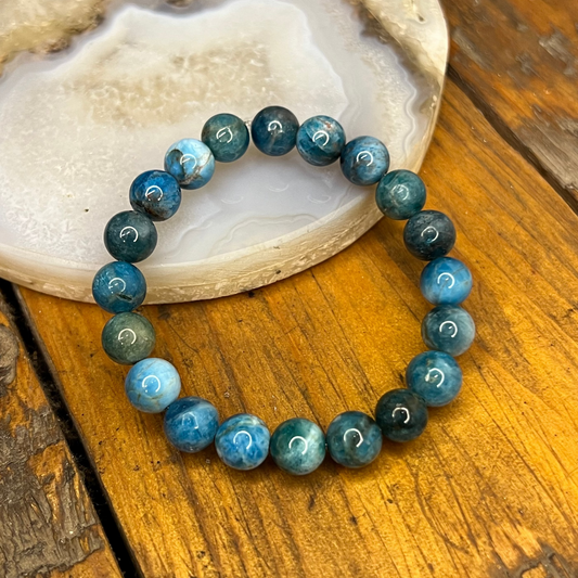 AAA Blue Apatite Bracelet [Motivation, Focus, Communication, Confidence]