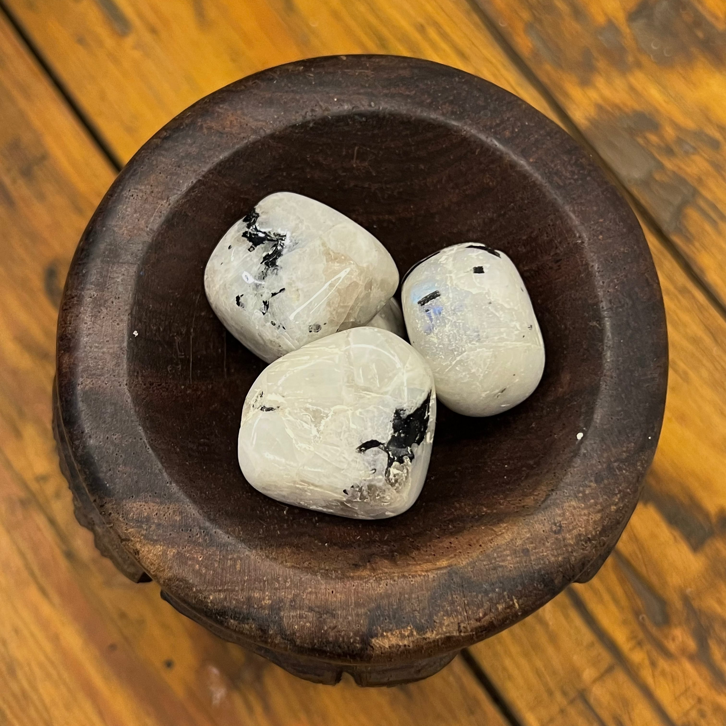 Rainbow Moonstone Tumbled Stones [Intuition, Emotional Balance, New Beginnings, Calm]