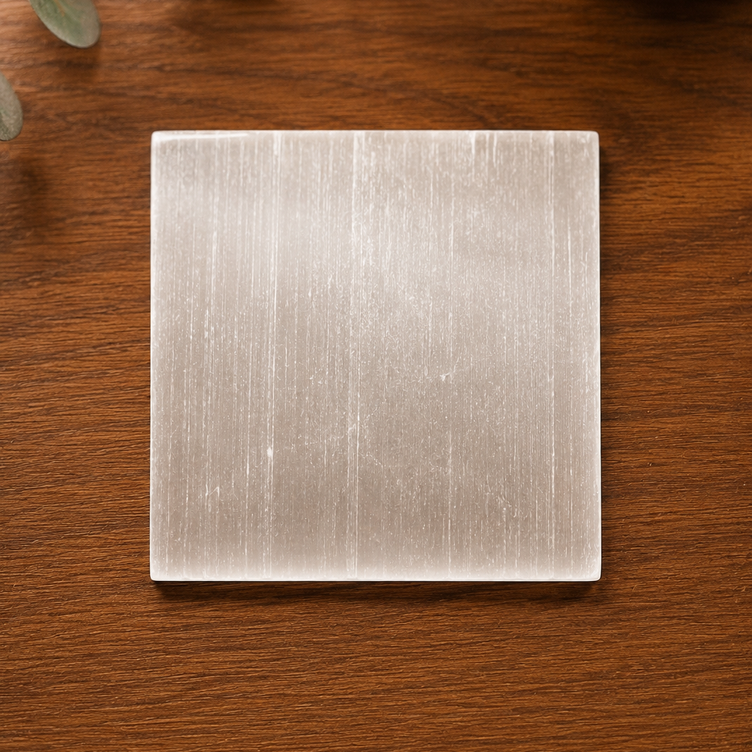 Selenite Plate [Cleansing, Clarity, Protection]